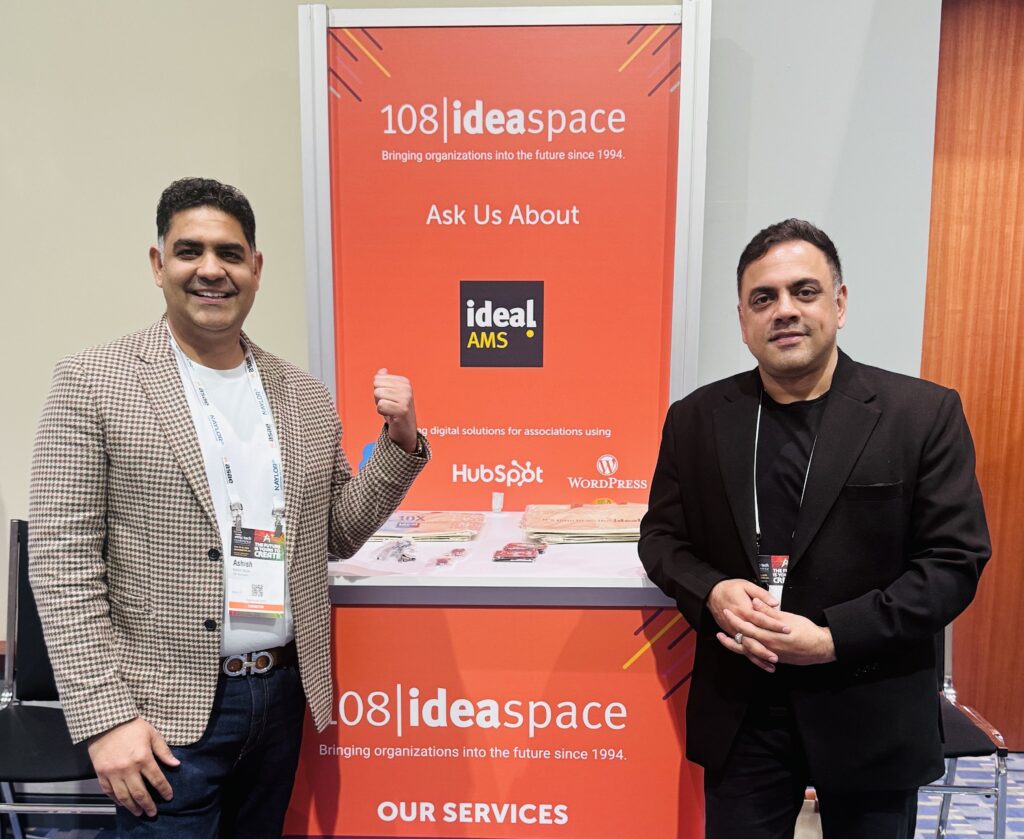 Ashish and Sunil at the booth